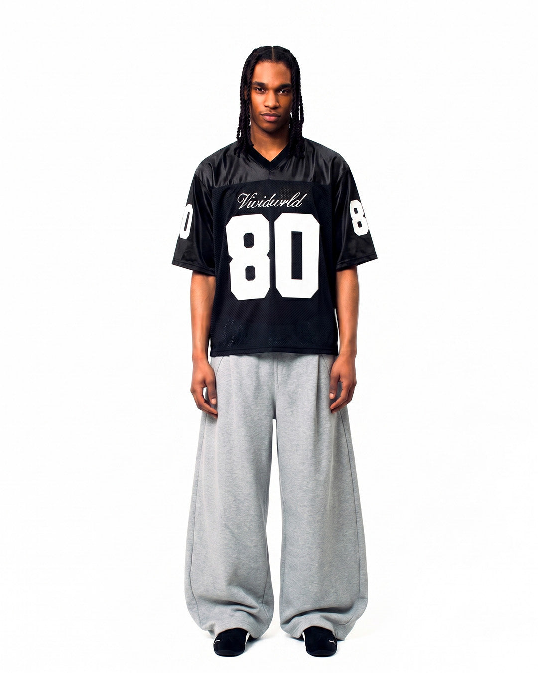 V80 JERSEY BLACK x WHITE