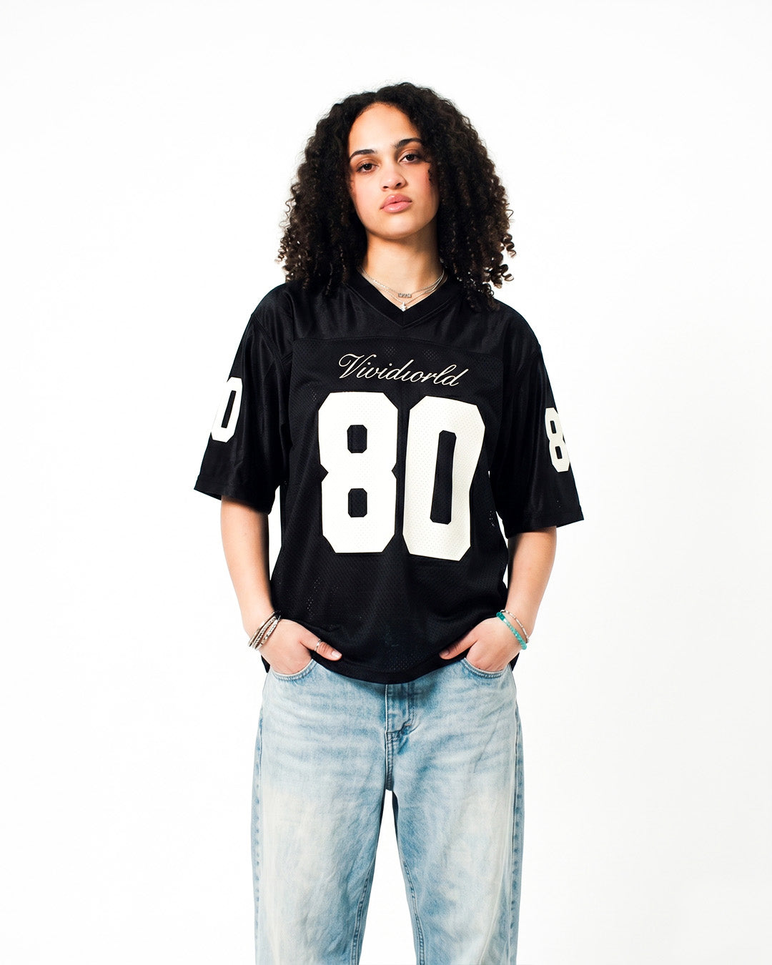 V80 JERSEY BLACK x WHITE