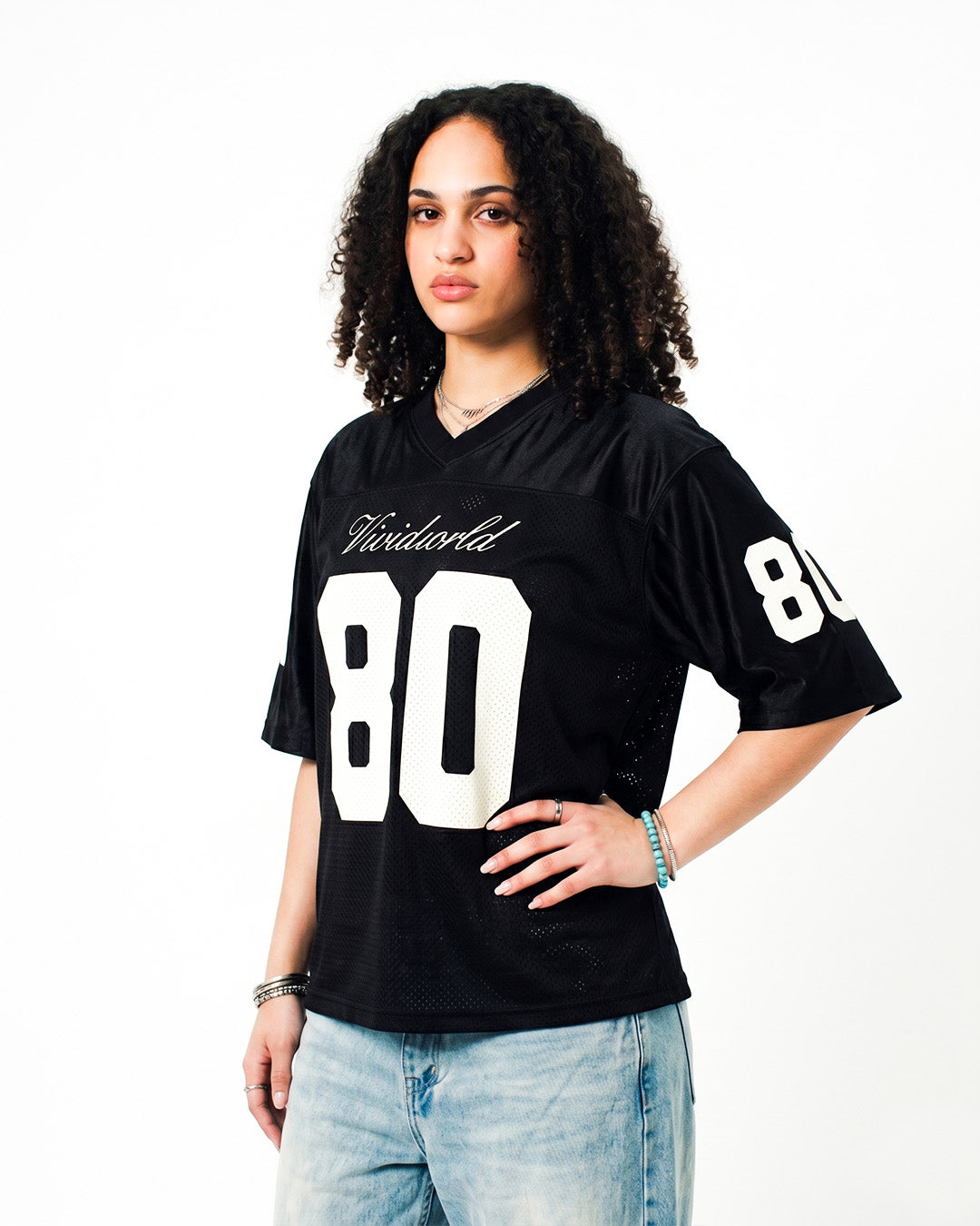 V80 JERSEY BLACK x WHITE