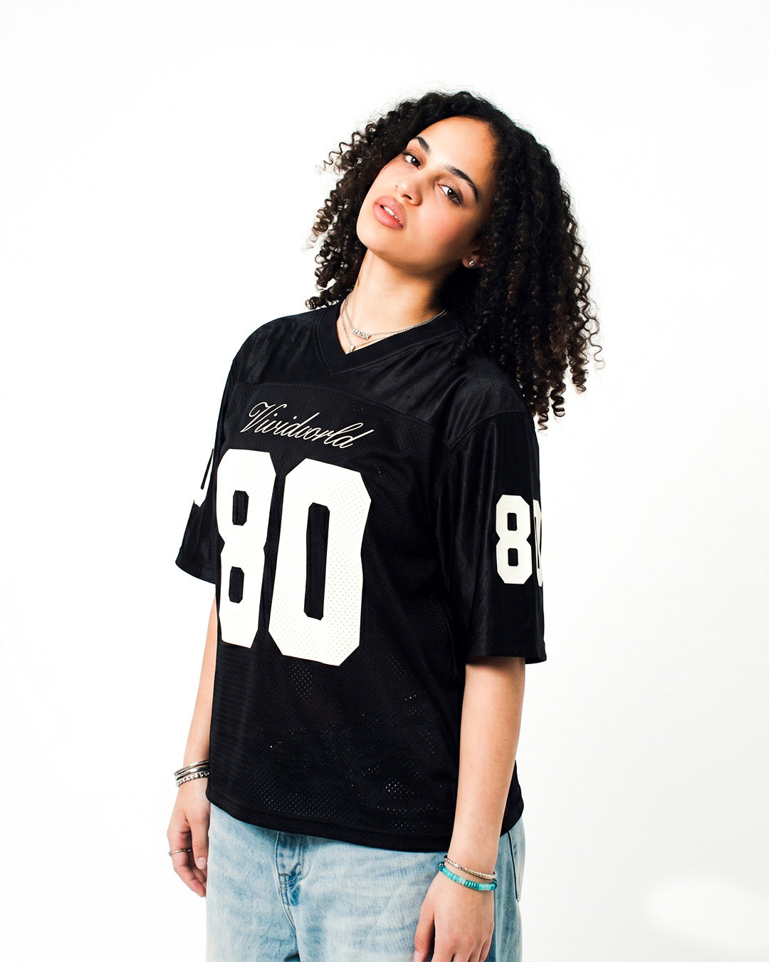 V80 JERSEY BLACK x WHITE