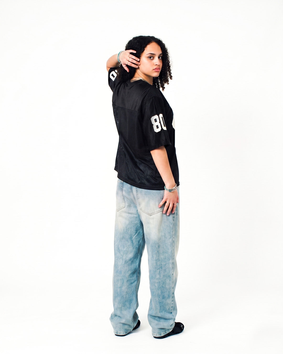 V80 JERSEY BLACK x WHITE