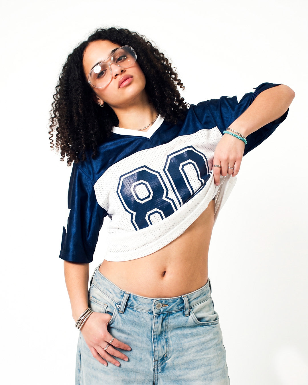 V80 JERSEY WHITE x NAVY
