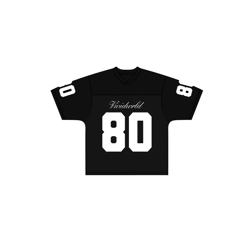 V80 JERSEY BLACK x WHITE
