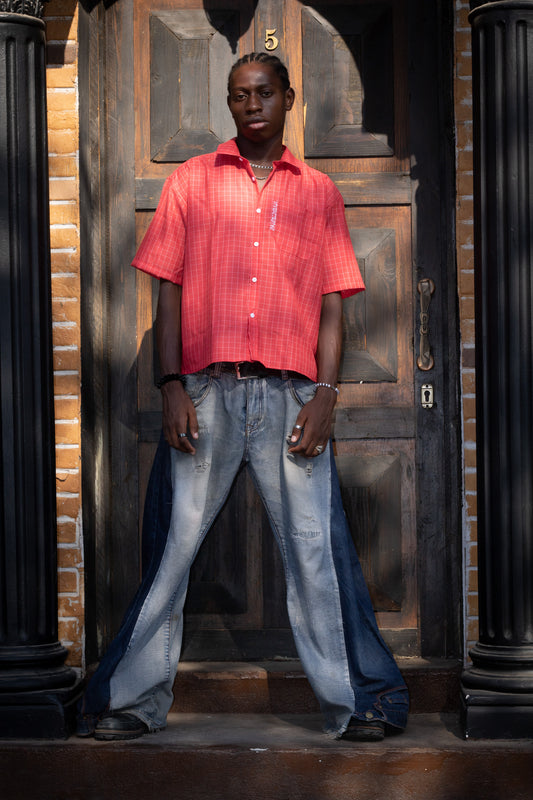 RED BOXY SHIRT