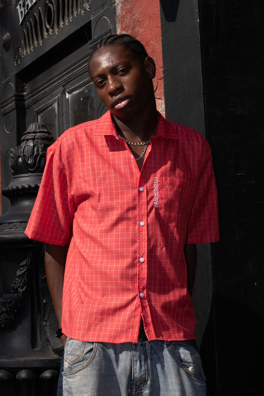 RED BOXY SHIRT