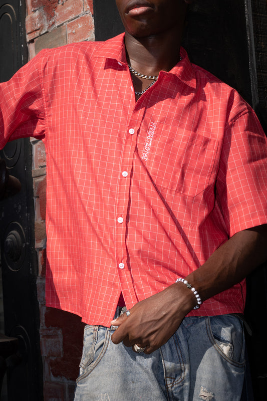 RED BOXY SHIRT